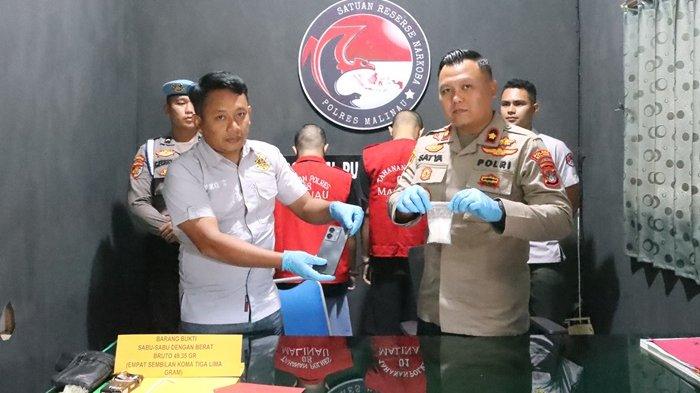 Polisi Amankan Dua Pemuda Menggagalkan Transaksi Sabu 49 Gram di Malinau