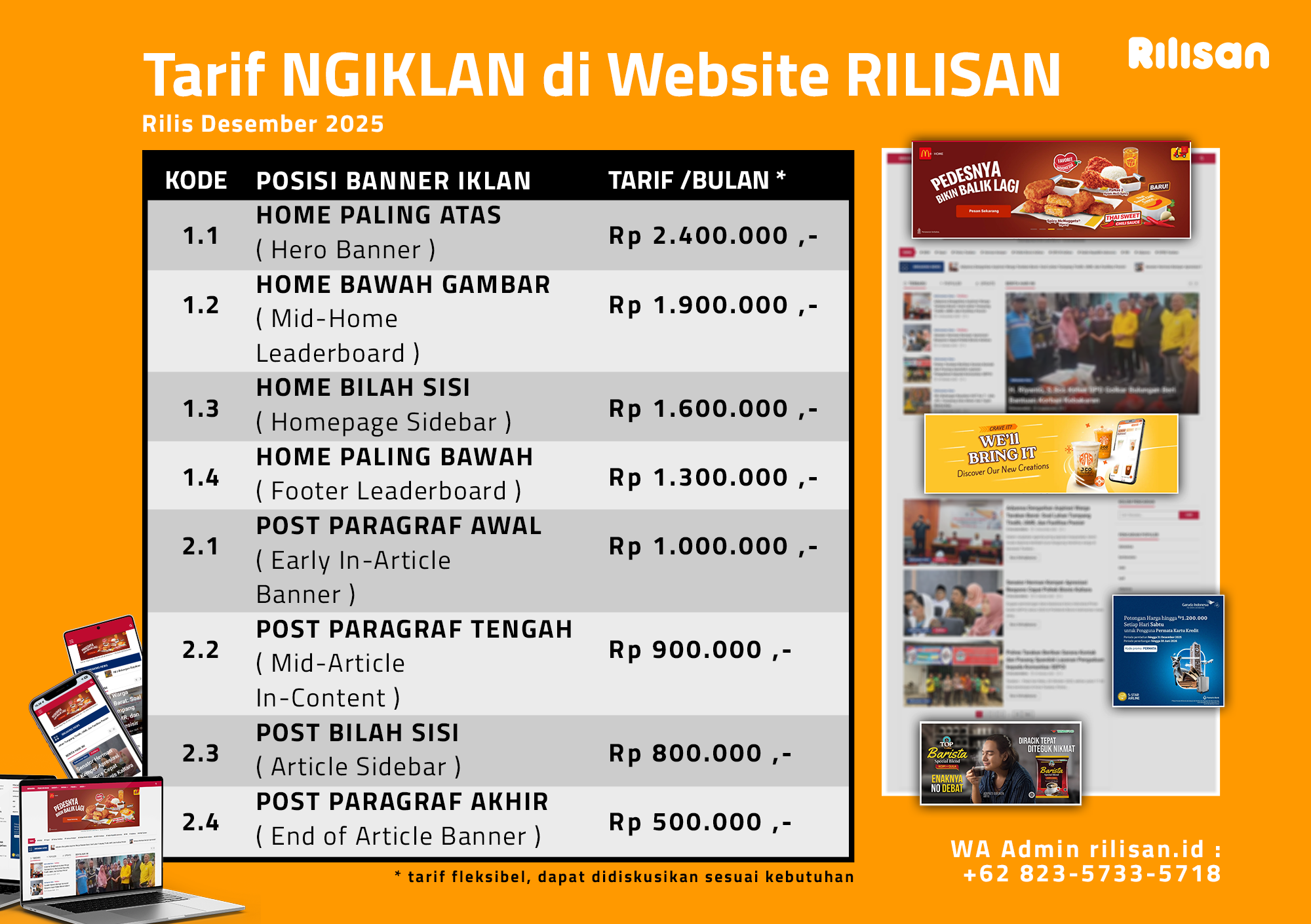 20251215 Tarif Ngiklan di Website Rilisan