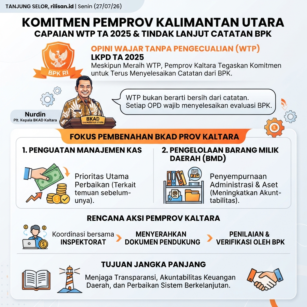 BKAD Kaltara Prioritaskan Perbaikan Manajemen Kas