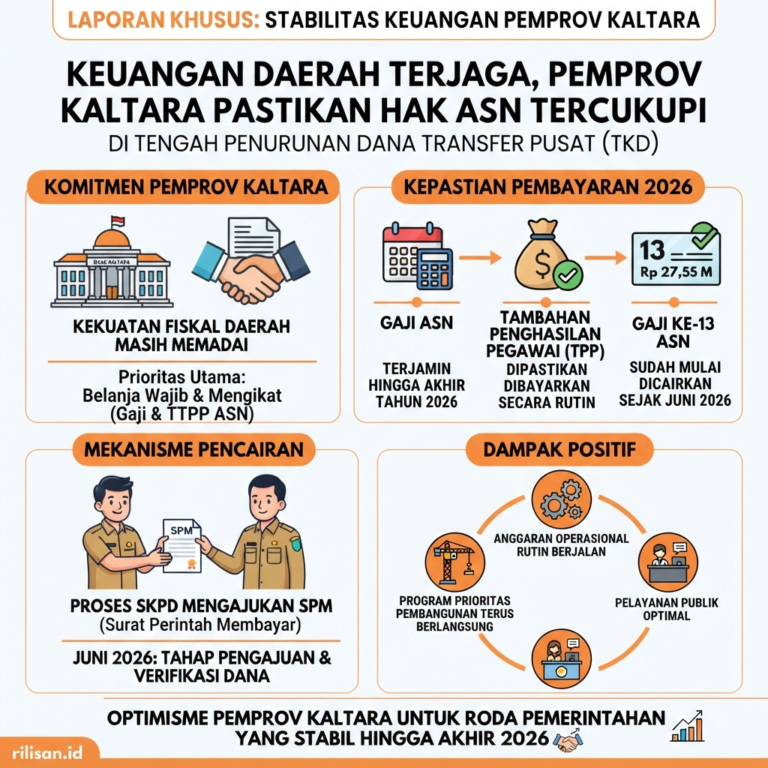 Gaji dan TPP ASN Kaltara Dipastikan Aman