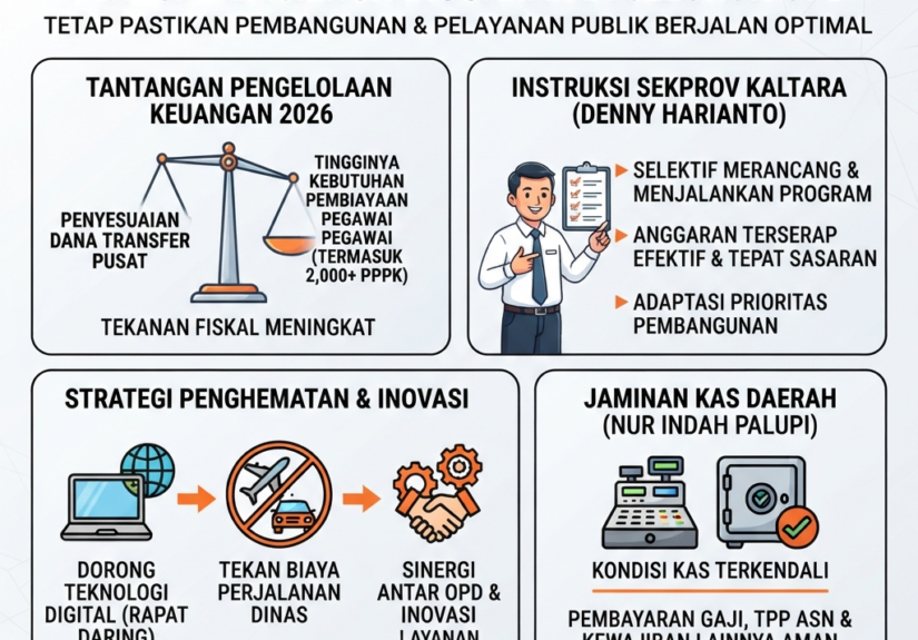 Pemprov Kaltara Perketat Efisiensi Anggaran