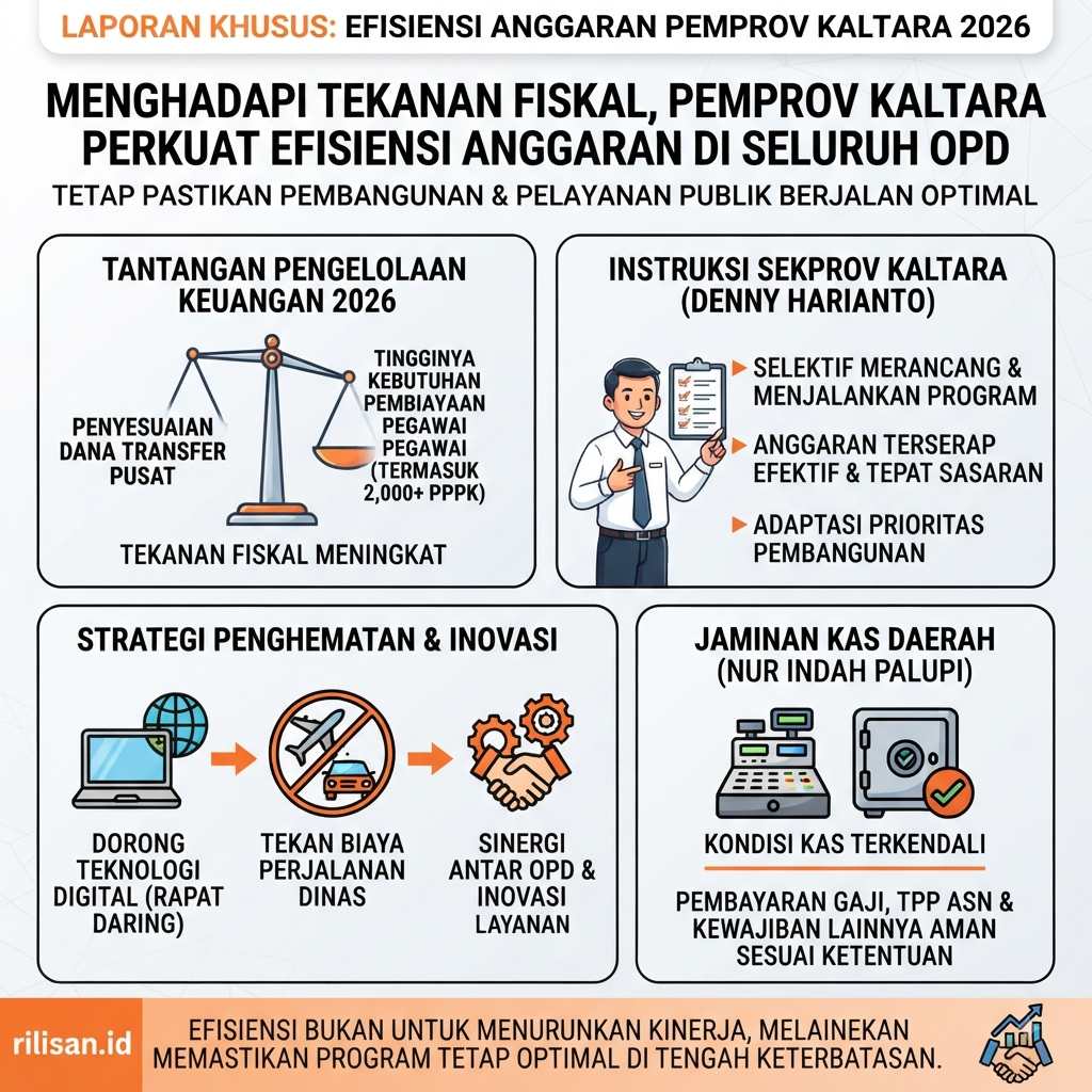 Pemprov Kaltara Perketat Efisiensi Anggaran